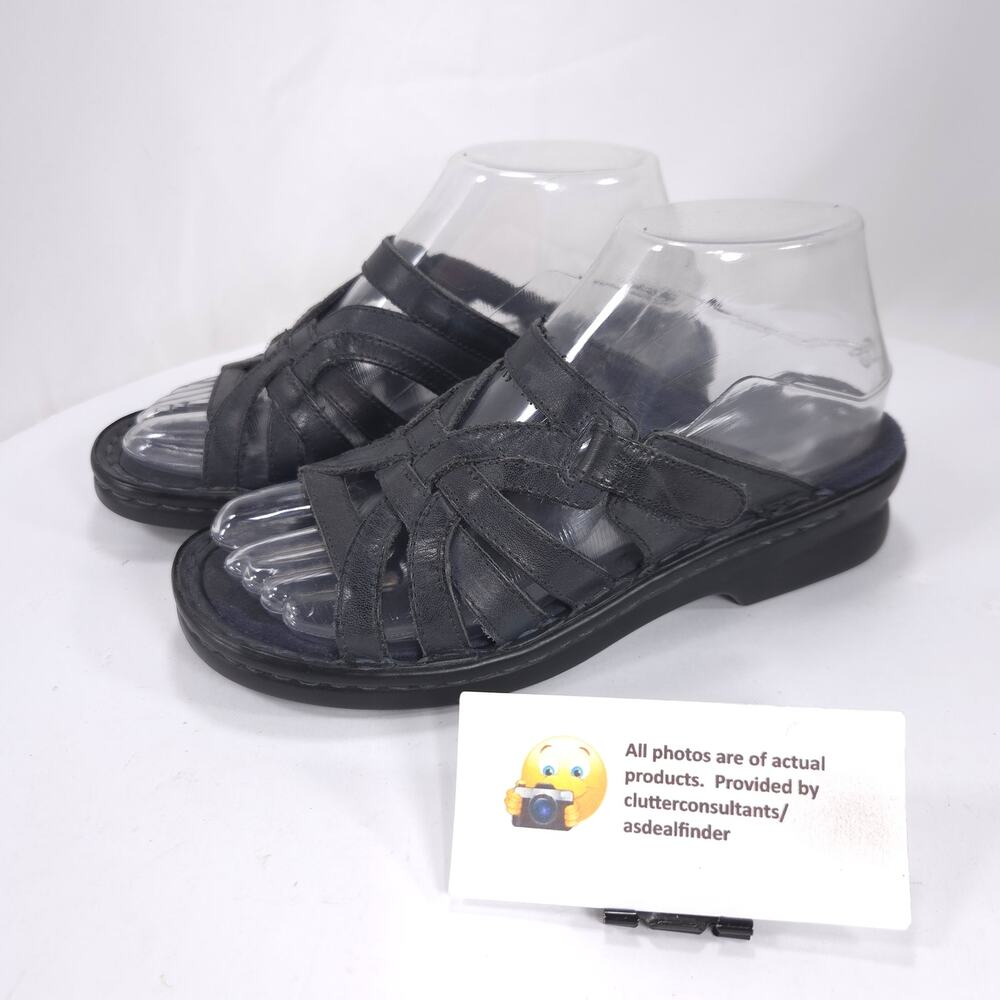 Clarks Casual Open Toe Slide Sandal Womens Size 5 80339 Black